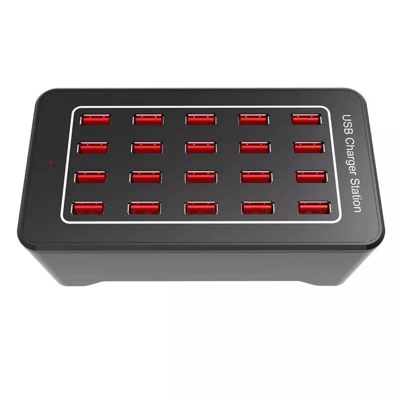 Hot Sales 5V 30A 150Watt Smart Charging Station 25 Ports USB Charger Usb Hub Fast Usb Charger Hub for Mobile Phones Tablet