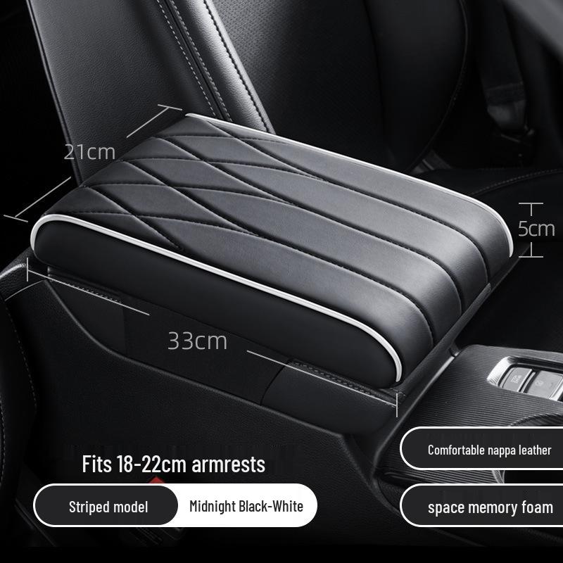 Universal Car Armrest Pad: Memory Foam Console Cover & Elbow Support