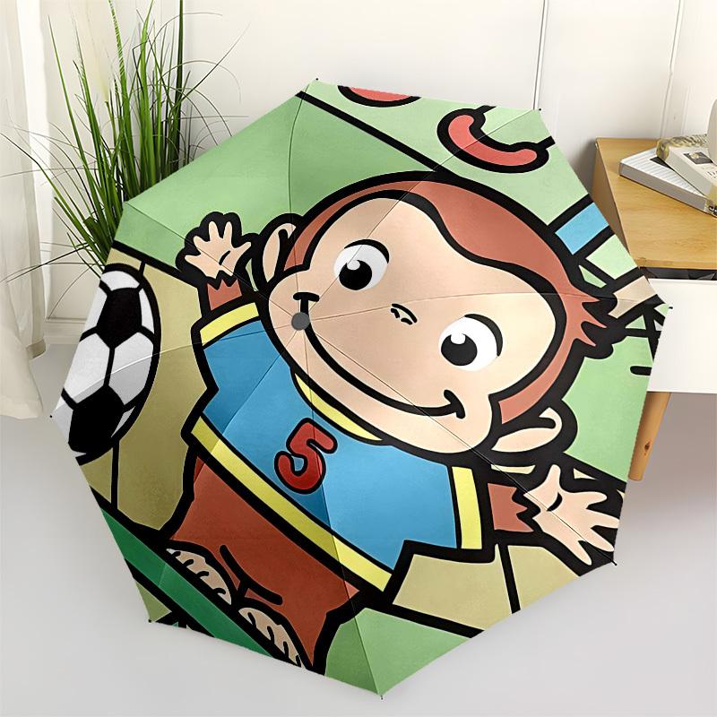 

Soccer Monkey Automatic Opening and Closing, 8 rib Structure Portable Umbrella, Suitable for Men and Women in All Seasons Perfect Gift for