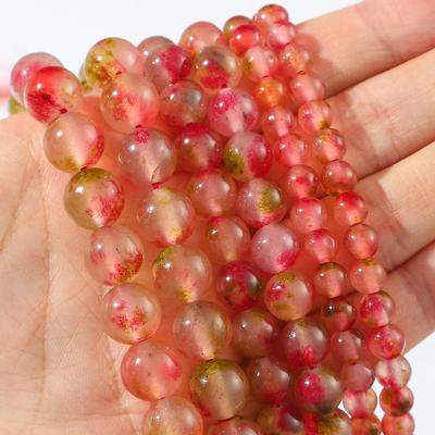 6-10mm/35-60Pcs Přírodní korálky z nefritového květu švestky pro výrobu šperků Náhrdelník s vlastními rukama