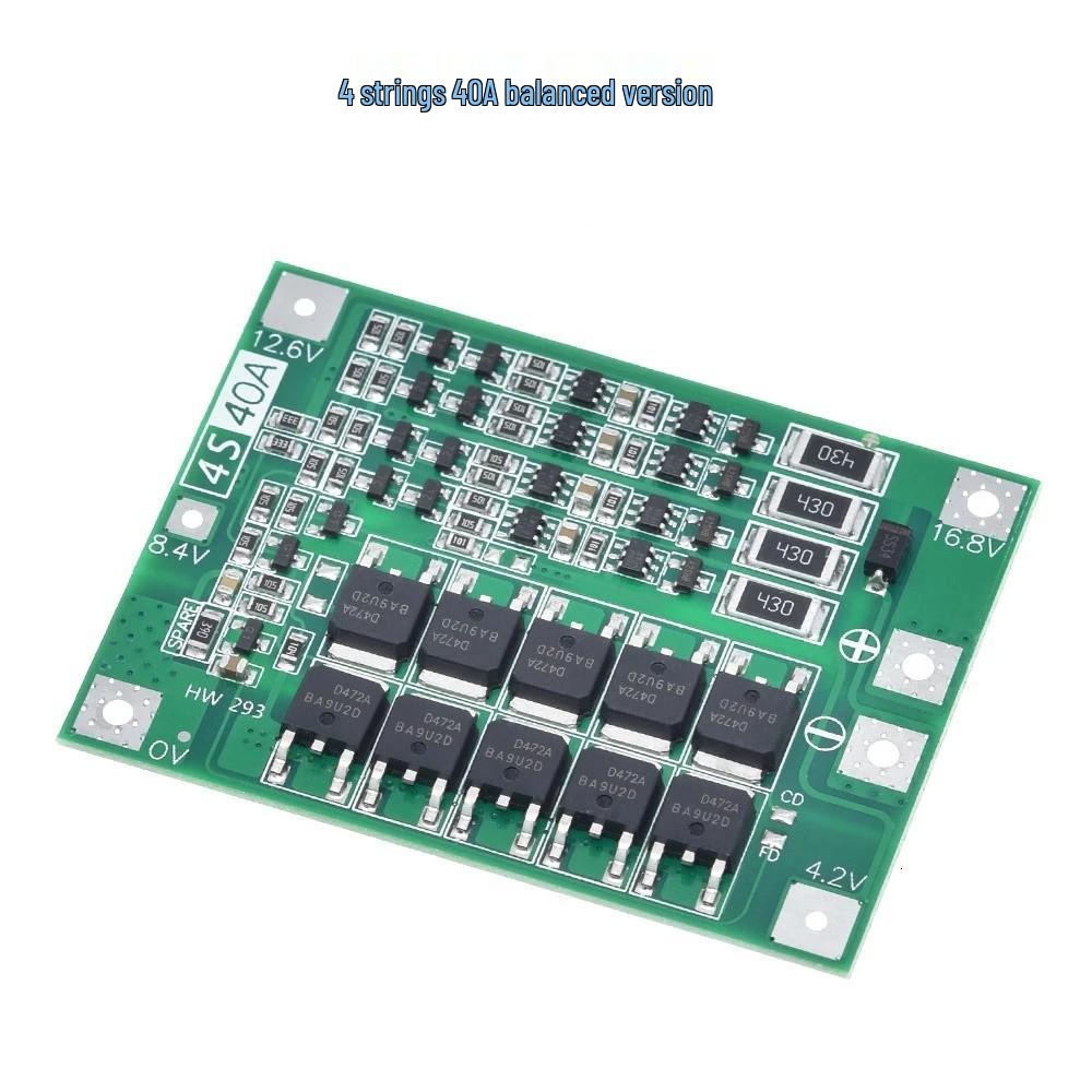 3/4 Series 40A/60A Li-ion Battery Charger Protection Board, Balanced/Enhanced Version for Electric Drill Start