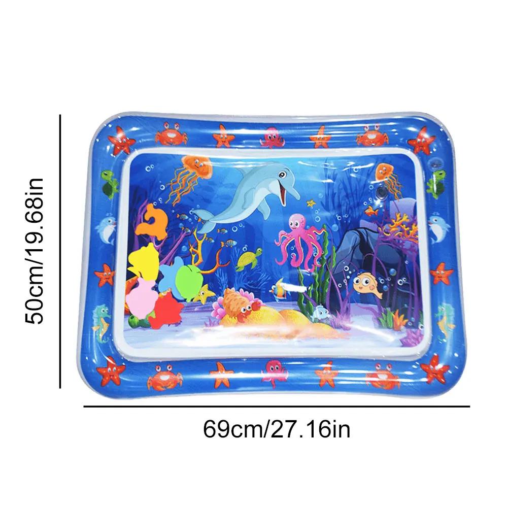 Water Sensor Play Mat for Cats Sensory Water Playmat Cat Toys Thickened Sleeping Water Pad ummer Dog Cooling Mat Pet Supplies