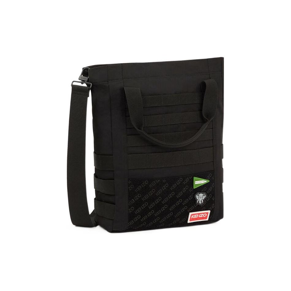 

Kenzo Label Print Shoulder Strap Tote Bag Women Tote Bags Black FD55SA211F30-99 Basic Set (Bag+Dust Bag)