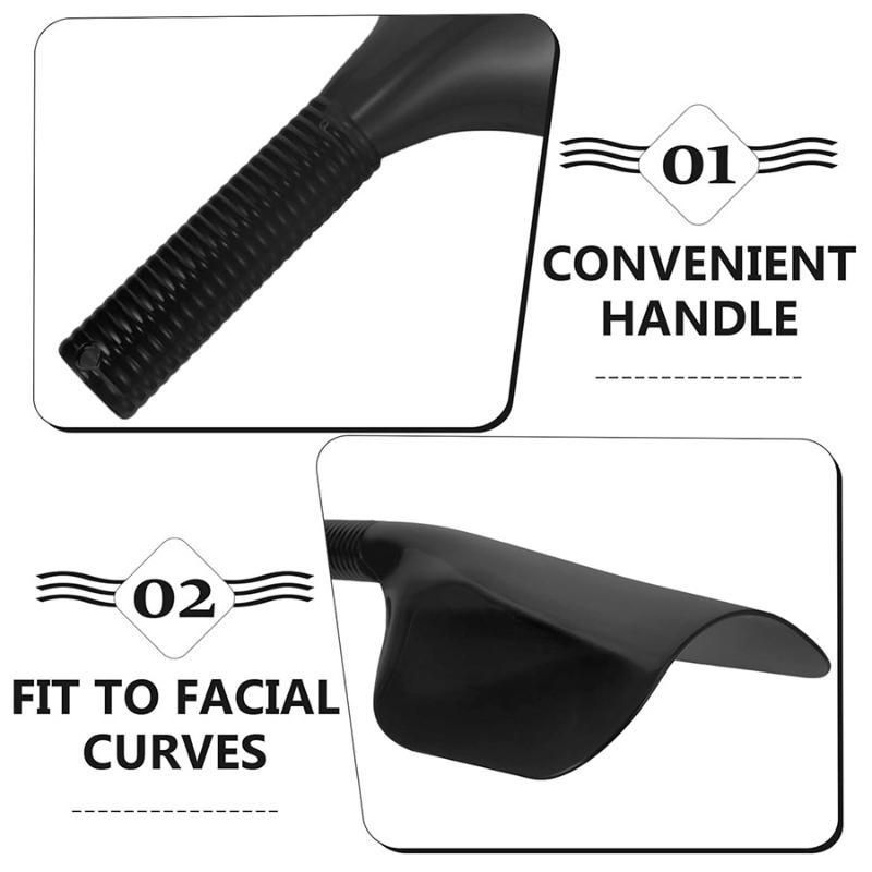 Barber Waterproof Face Shield Clear Lightweight Plastic Hair Spray Block Pad for Professional Hair Stylists