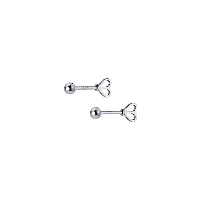 

Small Fresh Love Hollow Earrings Women s Summer Sweet Twist Silk Round Bead Earrings Fashion Jewelry Earrings срібний