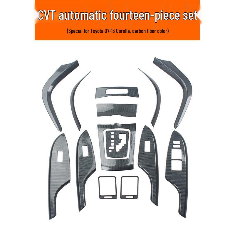Peach Wood Carbon Fiber Interior Trim for 07-13 Corolla Modification