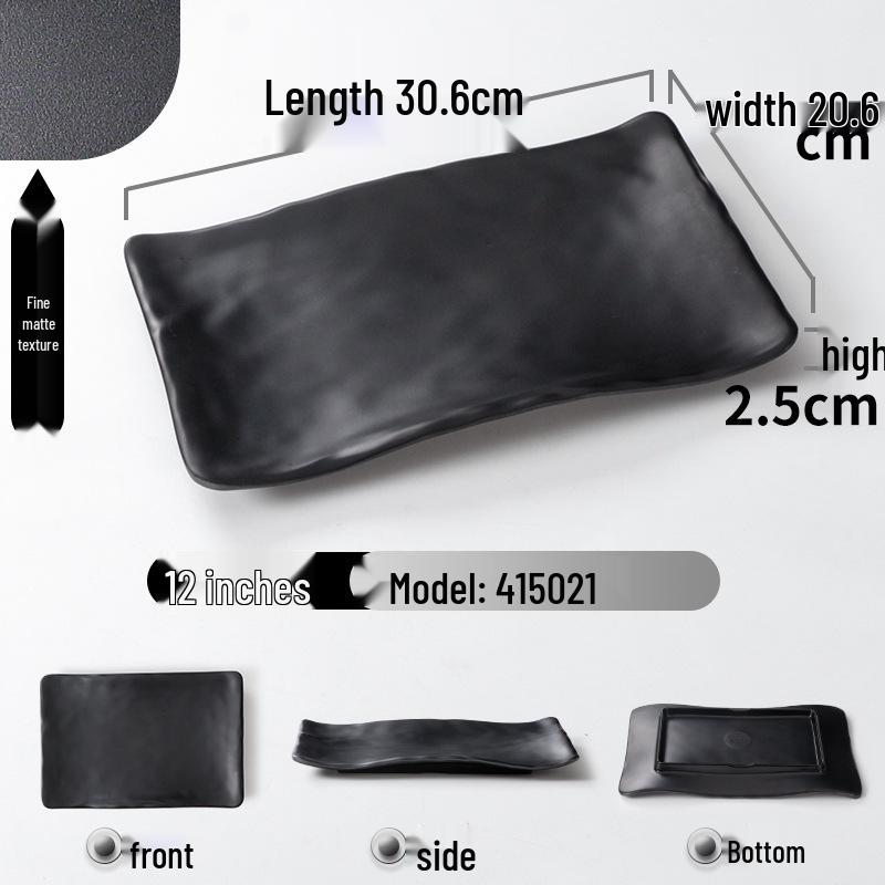A5 Melamine Rectangular BBQ & Hot Pot Side Dish Plate