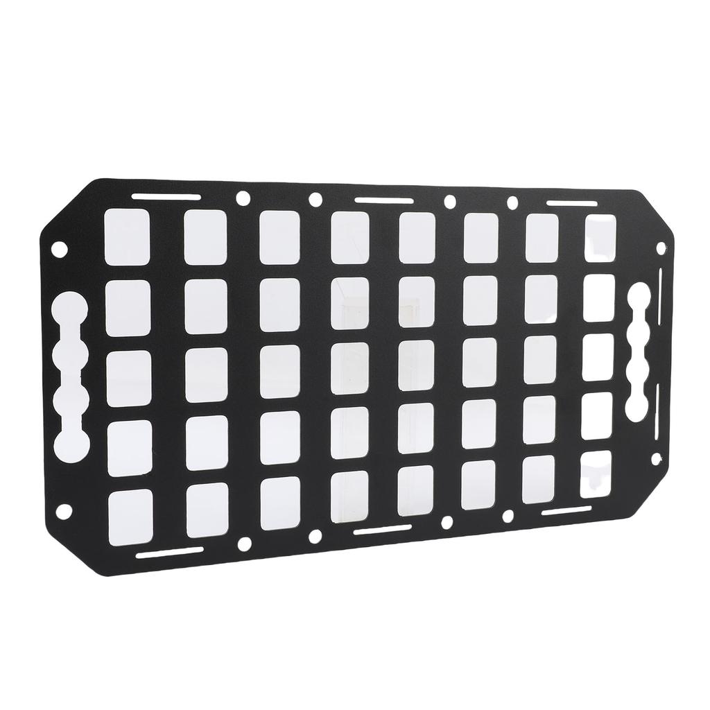 Truck Bed Molle Panel 16.61x8.86x0.08in Easy To Remove Aluminum L Track Molle Panel Organizer for Cars SUVs Pickup Van