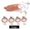 Super Simulierte Männliche Penis Keuschheit Gerät Flesh Sissy Cock Cage Penis Sleeve Ringe Sex Spielzeug Für Männer Dick Verhindern erektion Lock
