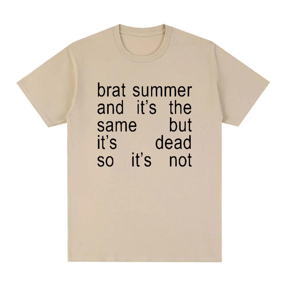 

Футболка Charli Xcx Brat Summer and It s Same Album Женская модная футболка Harajuku Повседневная удобная футболка очень большого размера 4XL