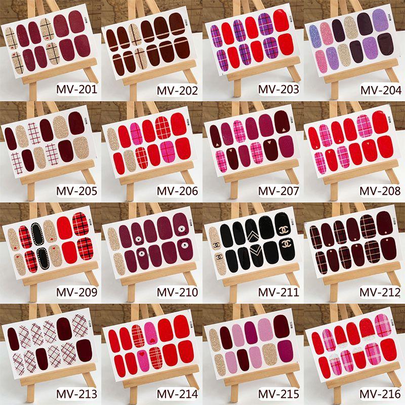 

Водонепроницаемые корейские свежие наклейки для готовых ногтей от интернет-знаменитости Burgundy(Muse-Random 8)