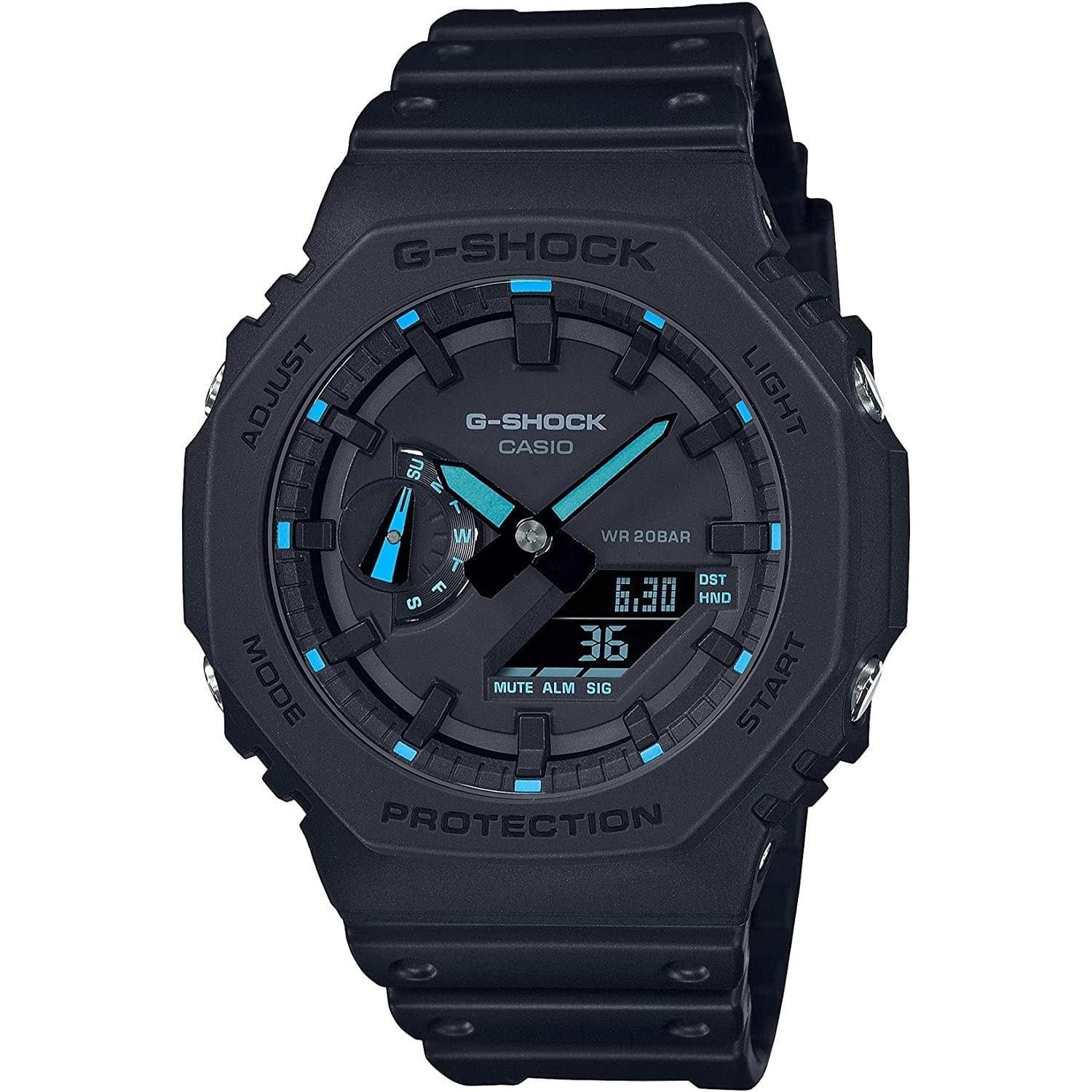 G-Shock GA2100-1A2 Neon Accent Watch Blue