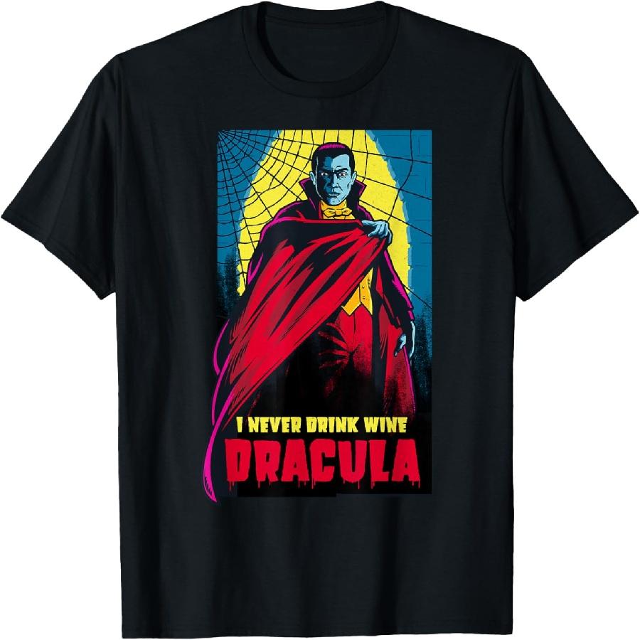 Я никогда не пью вино Футболка Дракула XXXXXL чёрный