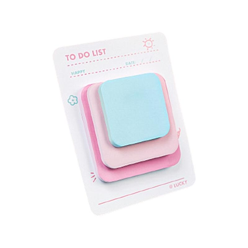 

Adhesive Memos Pad Colorful Notepads Aesthetic Sticky Note Lovely Sticky Notes School Office Supplies
