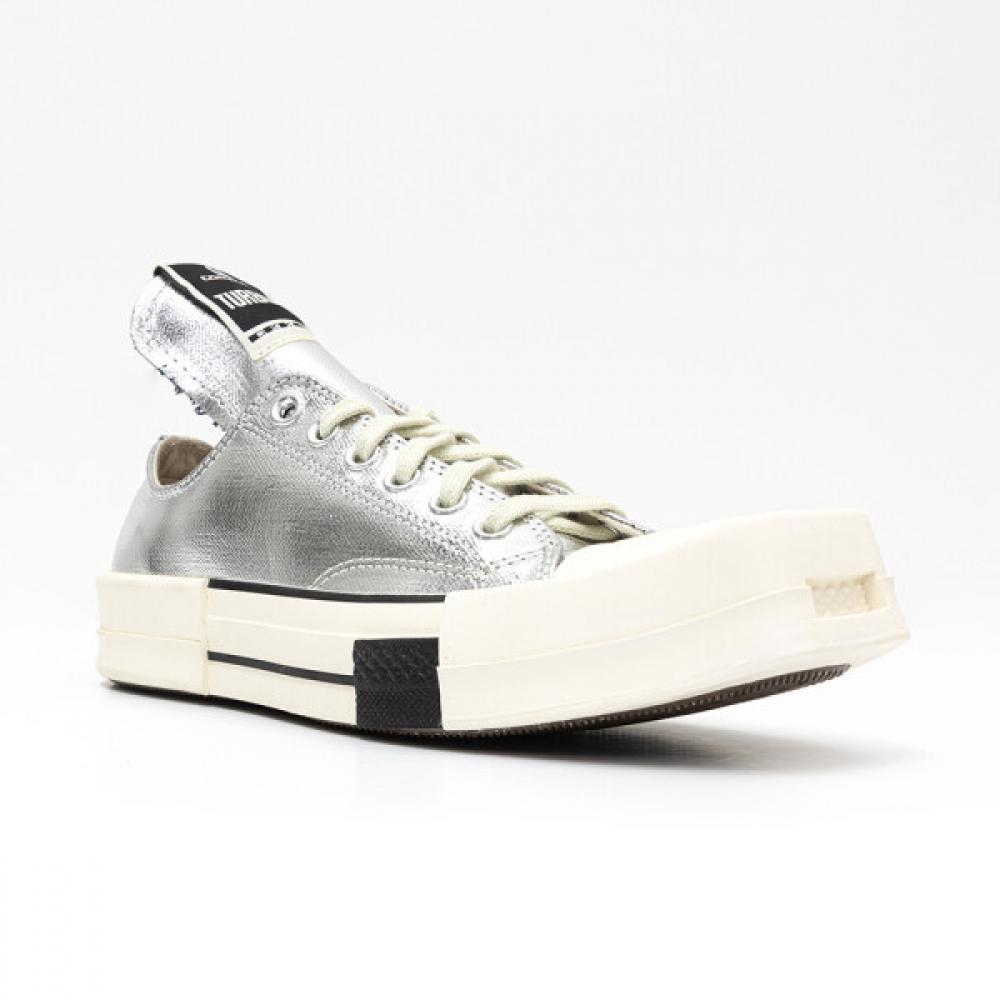 Rick OwenS Herren Sneaker 23SS X converSe Turbodyke Chuck 70 Low Silber