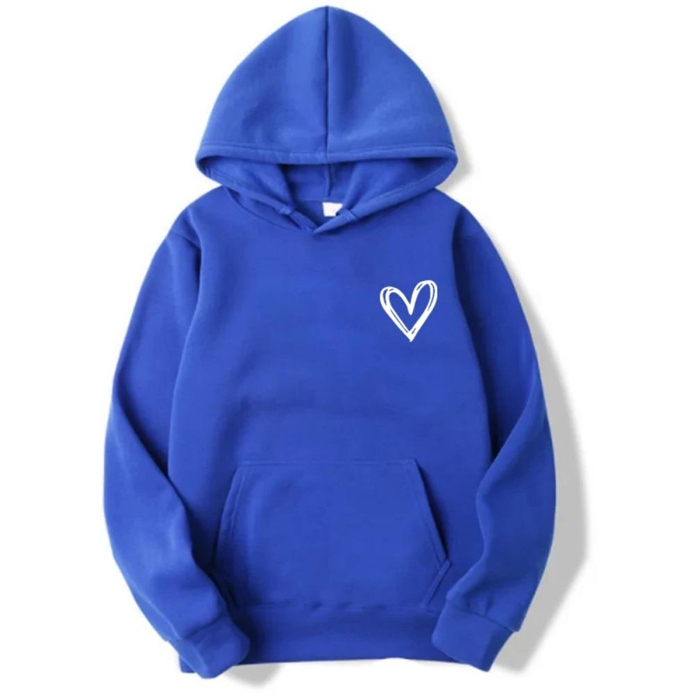 Autumn/Winter New Women's Trendy Brand Casual Heart Shaped Hoodie Outdoor Sports Jogging Comfortable Versatile Coat