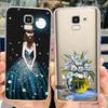 For Samsung Galaxy J6 2018 Case SM-J600F Stylish Painted Cover Clear Silicone Soft TPU Phone Case For Samsung J6 Plus J6+ Bumper