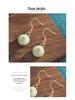 Peace Buckle Double Happiness Imitation Jade Earrings - Chinese Hanfu Style