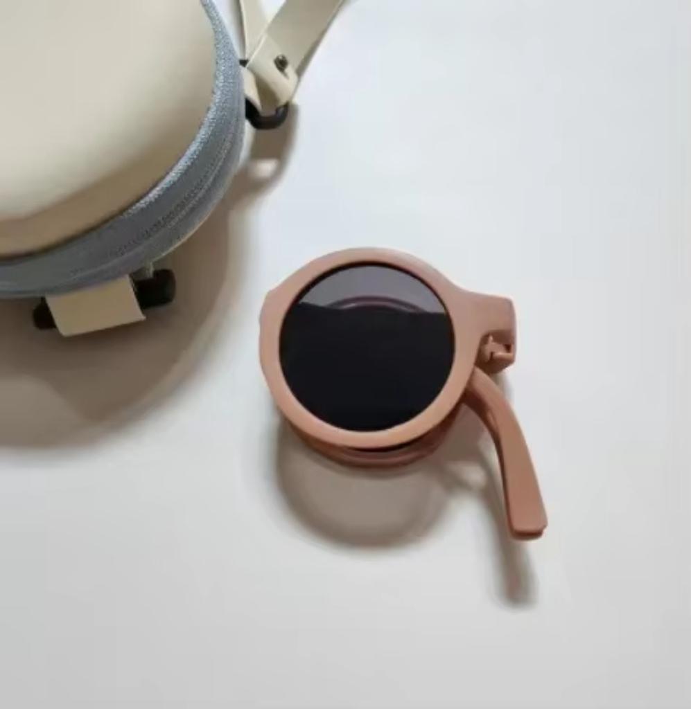 Ochelari de soare pliabili pentru copii, fete și băieți, drăguți, rotunzi, ochelari de soare, copii, ochelari de vedere, ochelari de soare pentru copii, ochelari de protecție UV, pliabili