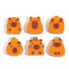 50-Piece Set Of Novelty Capybara Erasers; Fun Cartoon Rubber Erasers for Office Supplies & Student Stationery Gifts.