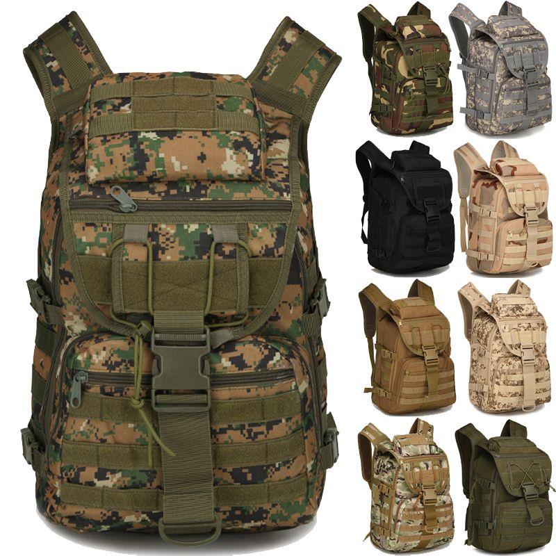Durable 40l Outdoor Military Tactical Backpack With Adjustable Straps And Waist Protector