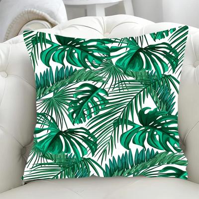 Green Leaf Decorative Pillowcase for Pillow Cover 45x45 Pillowcases 40x40 Fall Decor Sofa Cushion Lounge Chairs Pillows Covers