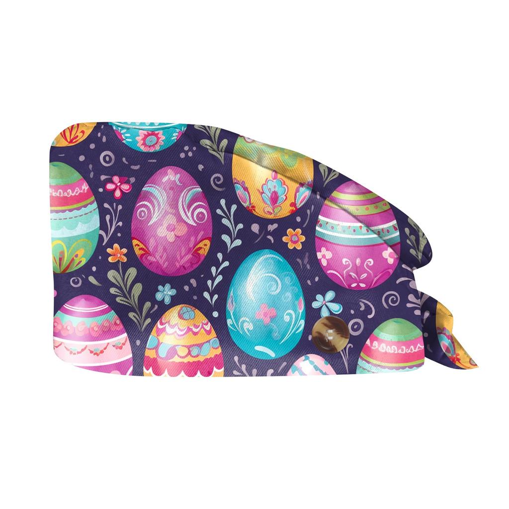 Fashionable Print Work Cap, Casual Women's Ponytail Cap, Wash Cap, Baotou Cap