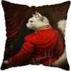 Vintage maleri Katt Hund Dyr Putetrekk Bil Dekor Putetrekk Hjem Sovesofa Putetrekk