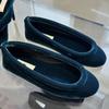 French Ballet Soft-soled Single Shoes Women's New Temperament Velvet Grandma Shoes Casual Temperament Mary Jane Women