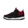 Courtside 23 Bred Comfortable Abrasion Resistant Breathable Mid Top Vintage Basketball Shoes Black Red AQ7734-006