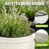3Pcs 2x2x1ft Galvanized Raised Garden Bed Set White Rust Corrosion Protection Easy Assembly Safe Edge Ideal for Vegetables Flow