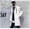 Herr Mellanlång Huvförsedd Vindjacka: Trendig Koreansk Stil Hip Hop Cape, Stor Storlek, för Höst/Vinter