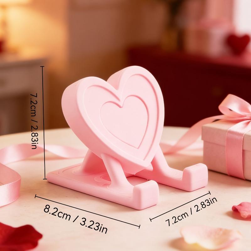 1Pc love mobile phone holder ornament, tablet PC holder, theme mobile phone holder, unique desktop decoration