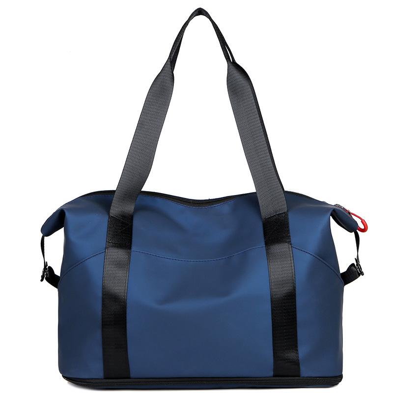 Short-distance Business Trip Large Capacity Travel Bag Simple Luggage Bag Dry Wet Separation Fitness Bag Expandable Pull Rod
