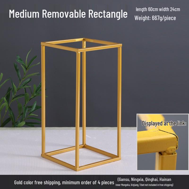 Iron Art Floral Stand for Wedding Aisle Decoration