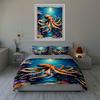 Octopus underwater scene. Bedding Duvet cover sets Duvet covers Pillowcases gifts (1 * Duvet Cover 2 * Pillowcases, without duvet insert)