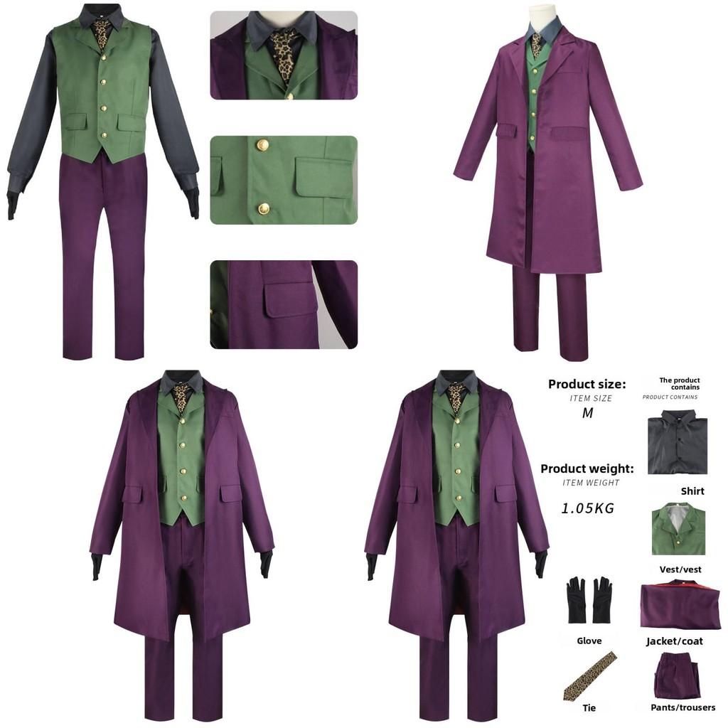 Batman Dark The Knight Joker Heath Ledger Cosplay Costumes For Halloween Outfits