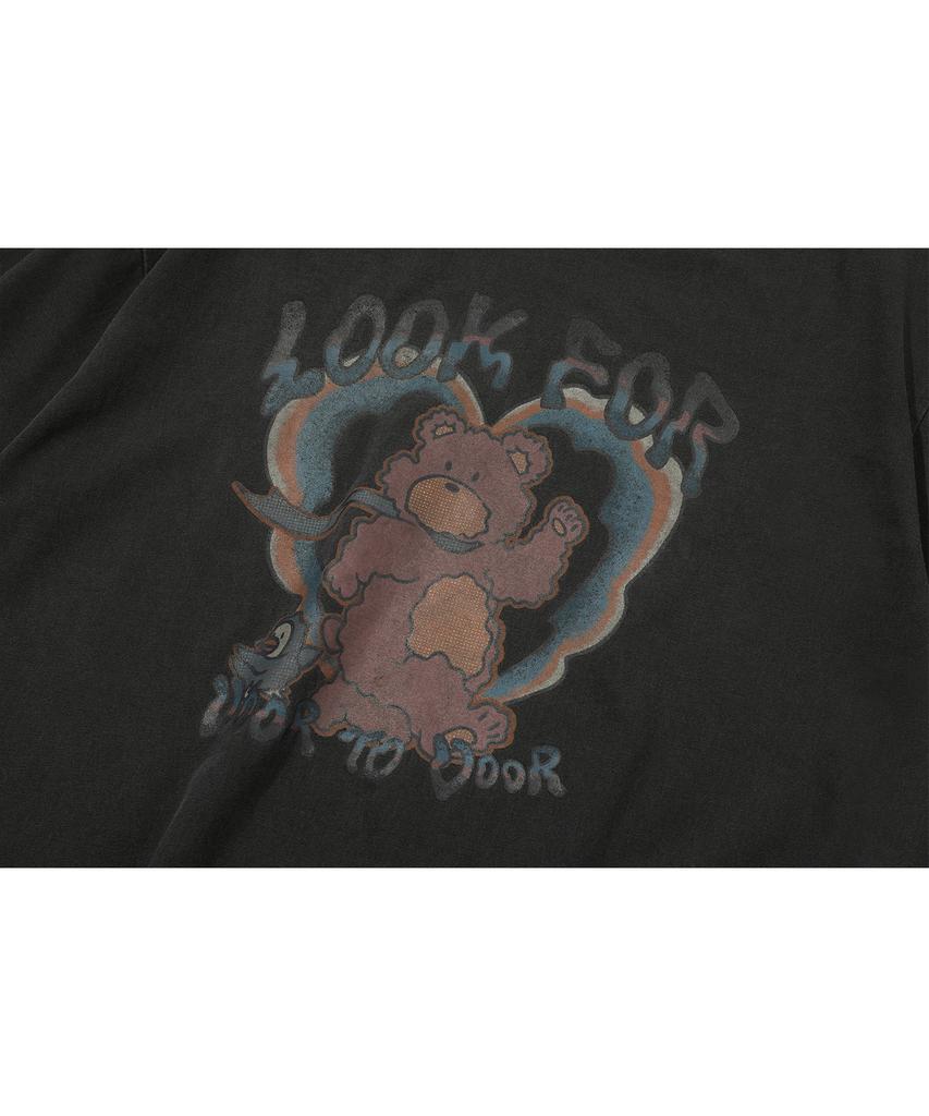 CPGN STUDIO Funtime Teddy Pigment Short Sleeve T-Shirt Smoke Black