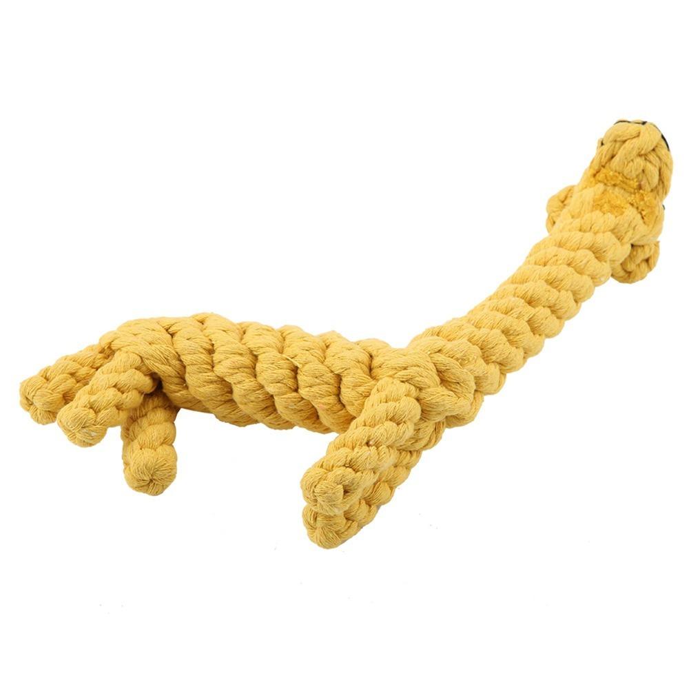 Cotton Rope Giraffe Dog Toy Giraffe Shaped Handmade Pet Toy Dog Chew Toy Small Medium Dogs