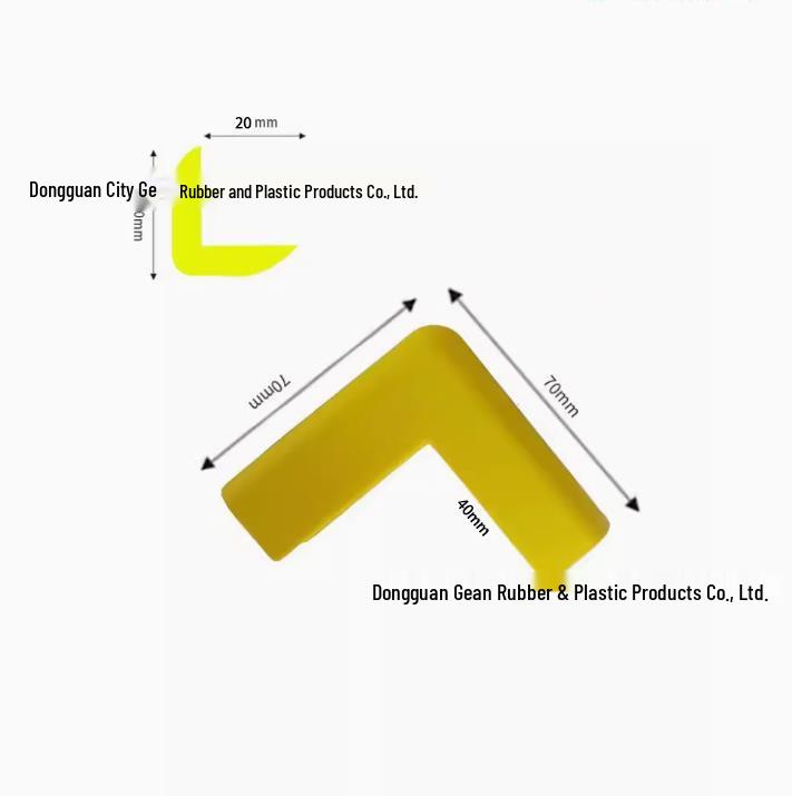 

In Stock Polyurethane Anti-collision Wall Corner Protector, Soft Shockproof Edge Strip, Black/Yellow Warning, Self-adhesive Rubber.