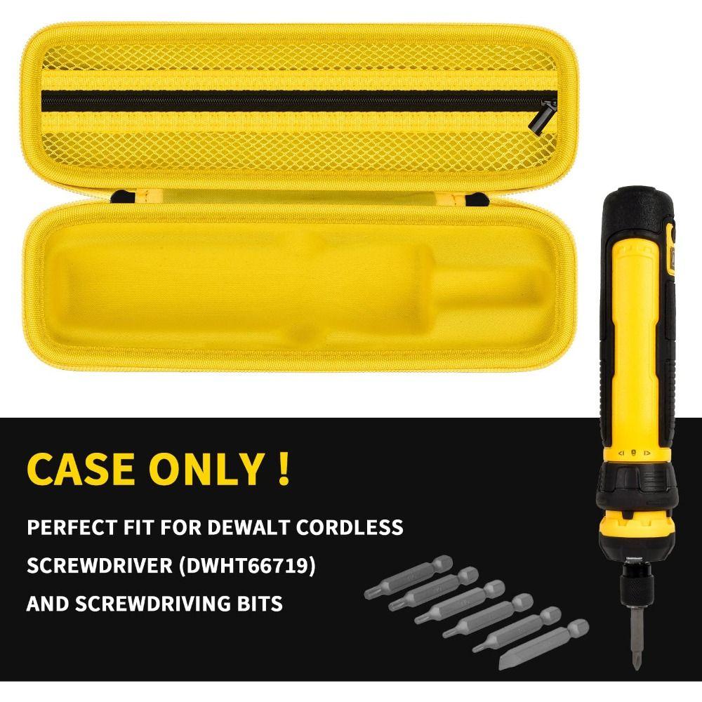 Shockproof Electric Screwdriver Set Case Durable Impact-Resistant Driver Drill Bits Case Dust-proof for DEWALT/DWHT66719