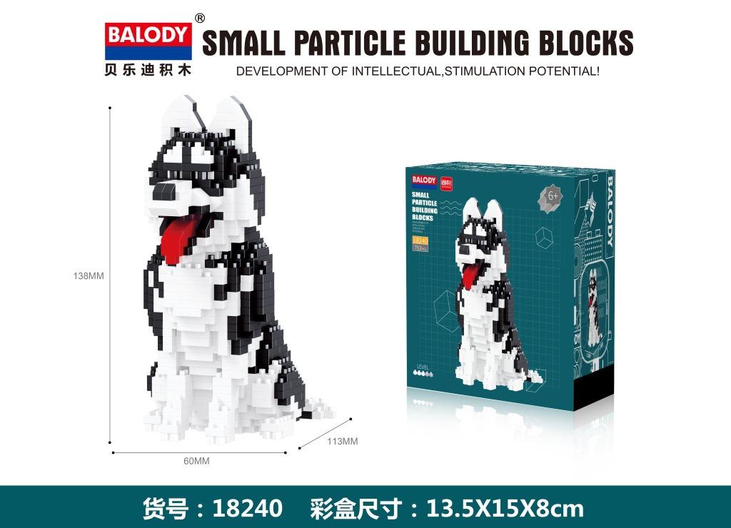 Assembly Small Blocks Toys Animal Model Corgi Dog Dachshund Diamond Blocks Schnauzer Kids Gifts Girls Christmas Present Pet Shop