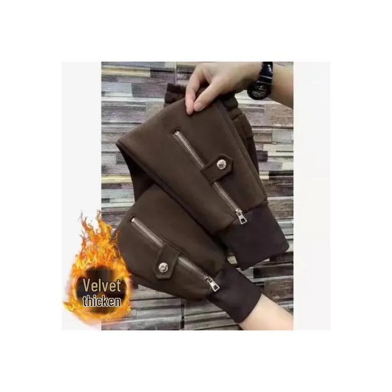 Women's Fleece-lined Harem Sweatpants: Thick, Slimming, Sporty, Versatile, Casual, Trendy Joggers for Autumn/Winter 2025.