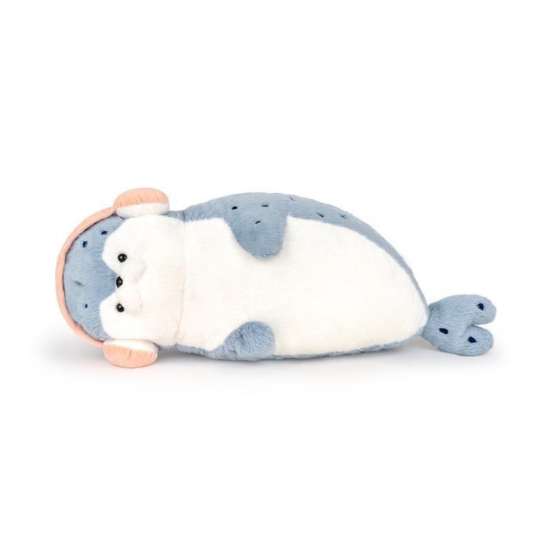Cute Seal Plush Toy With Soft Short Pile Fabric For Kids Bedtime Sleep Pillow Gift