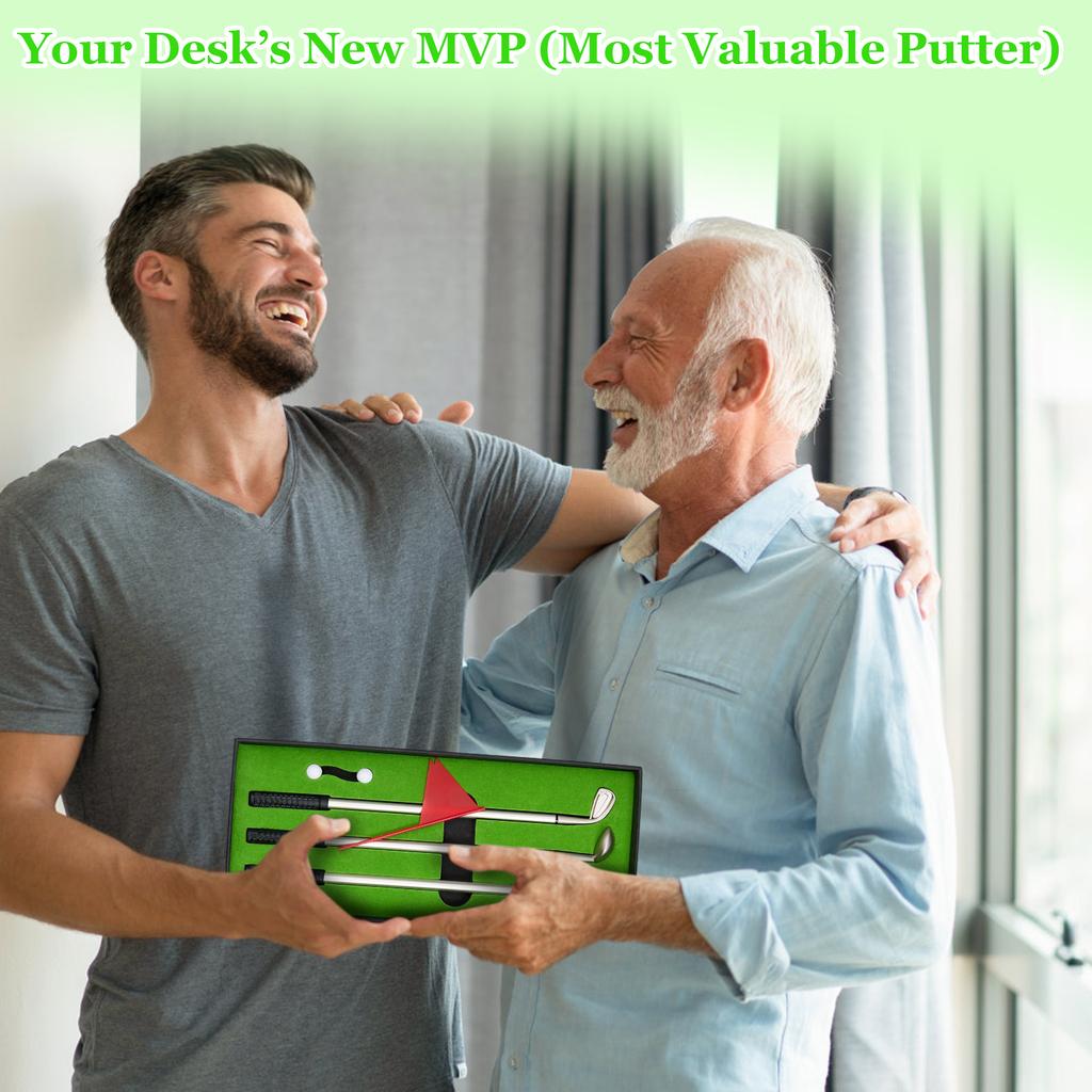 Golf Ball Pen Set & Desktop Golf Putting Game - A Fun Gift For Golfers, Adults, Teenagers, Bosses, And Colleagues.