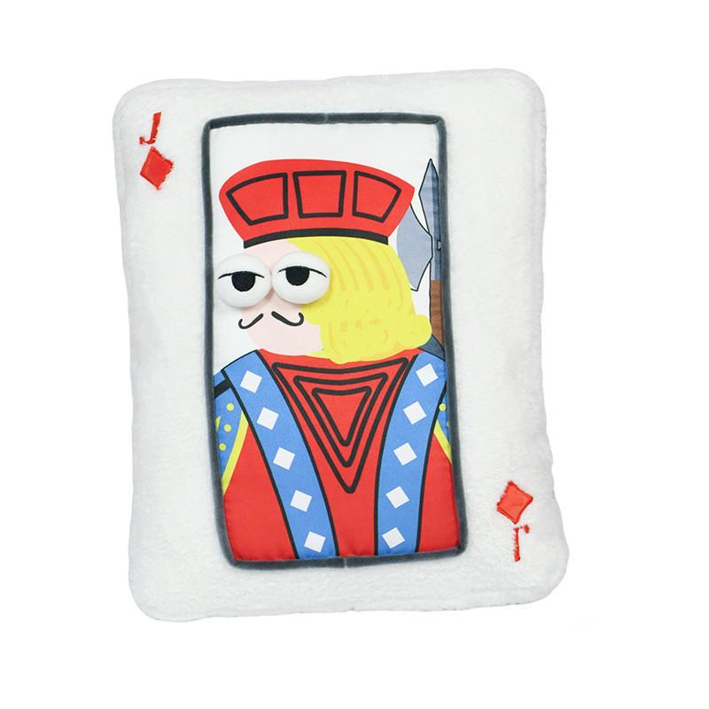 Plush Embroidered Playing Card Pillow Cushion Gift For Friends And Kids