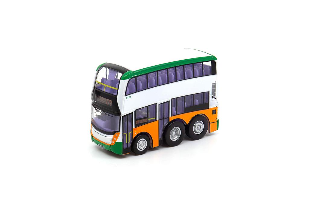 Tiny City Q Bus Hong Kong Double Decker Bus Enviro 500 MMC Facelift 12.8m White