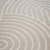 Tapis à relief moderne beige sable 120x160