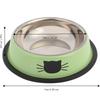 Non-slip Base Anti-dumping Cat Bowl Stainless Steel Dog Bowl Durable Steel Pet Bowl  dog