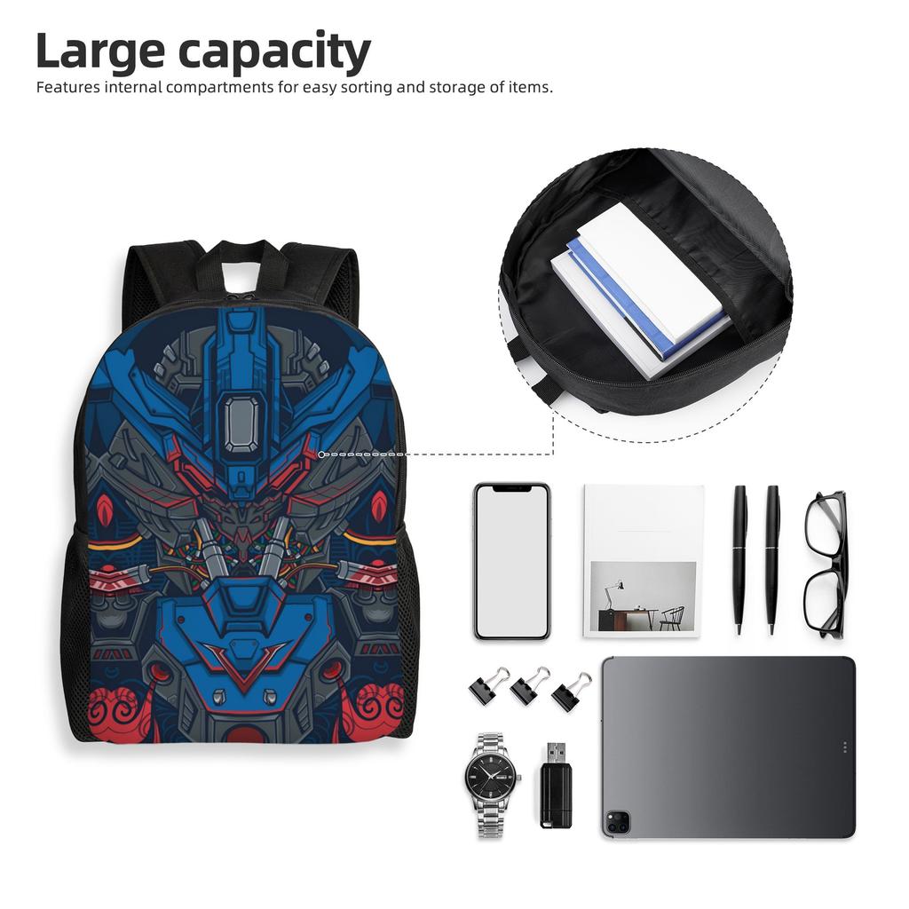 Gundams Travel Backpack Women Men School Laptop Bookbag Anime College Student Daypack Bags